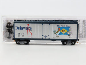 N Scale Micro-Trains 02100414 DE Delaware 40' Plug Door Box Car 1787 RTR
