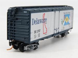 N Scale Micro-Trains 02100414 DE Delaware 40' Plug Door Box Car 1787 RTR