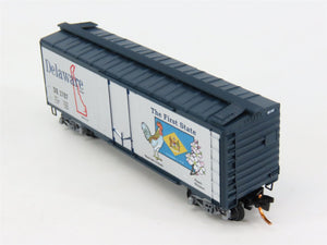 N Scale Micro-Trains 02100414 DE Delaware 40' Plug Door Box Car 1787 RTR