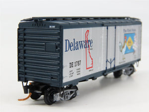N Scale Micro-Trains 02100414 DE Delaware 40' Plug Door Box Car 1787 RTR