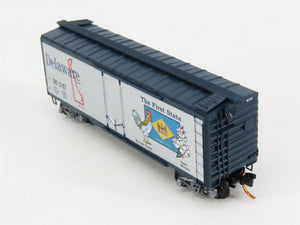 N Scale Micro-Trains 02100414 DE Delaware 40' Plug Door Box Car 1787 RTR
