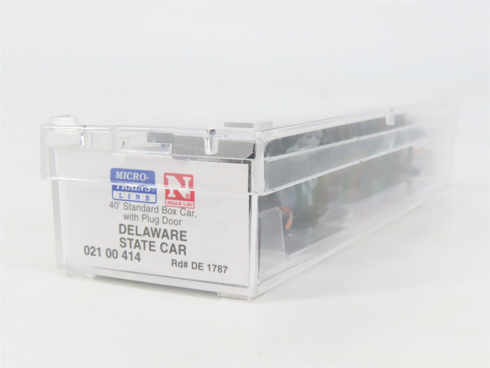 N Scale Micro-Trains 02100414 DE Delaware 40' Plug Door Box Car 1787 RTR