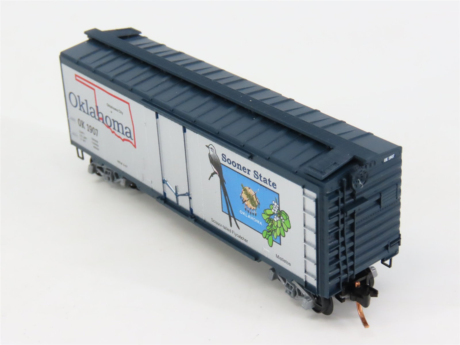 N Scale Micro-Trains 02100411 OK Oklahoma 40' Plug Door Box Car 1907 RTR