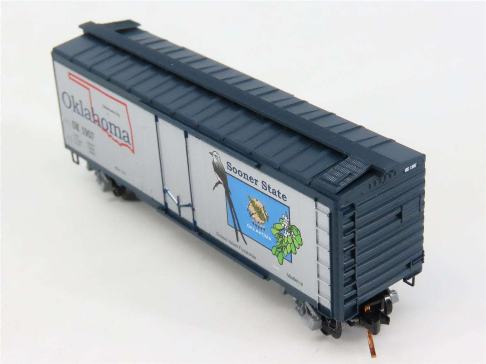 N Scale Micro-Trains 02100411 OK Oklahoma 40' Plug Door Box Car 1907 RTR