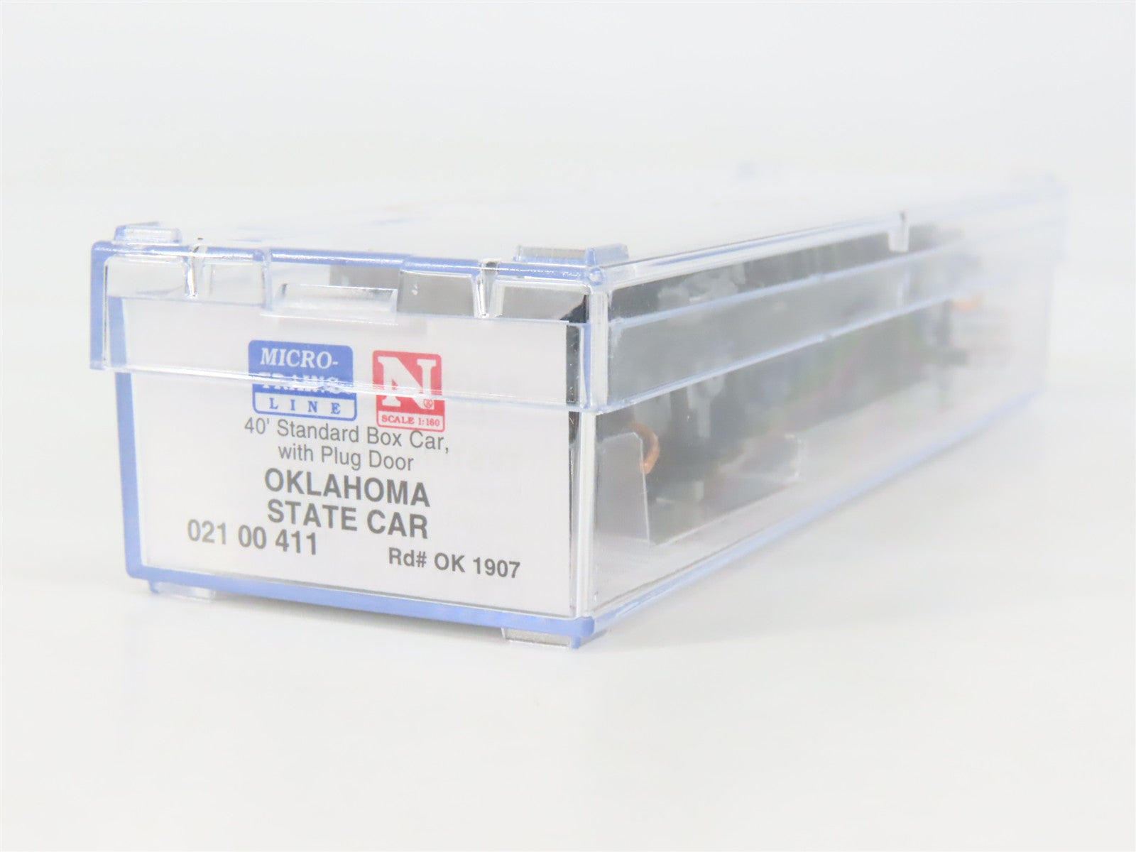 N Scale Micro-Trains 02100411 OK Oklahoma 40' Plug Door Box Car 1907 RTR
