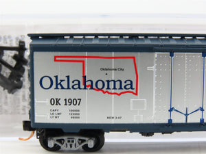 N Scale Micro-Trains 02100411 OK Oklahoma 40' Plug Door Box Car 1907 RTR