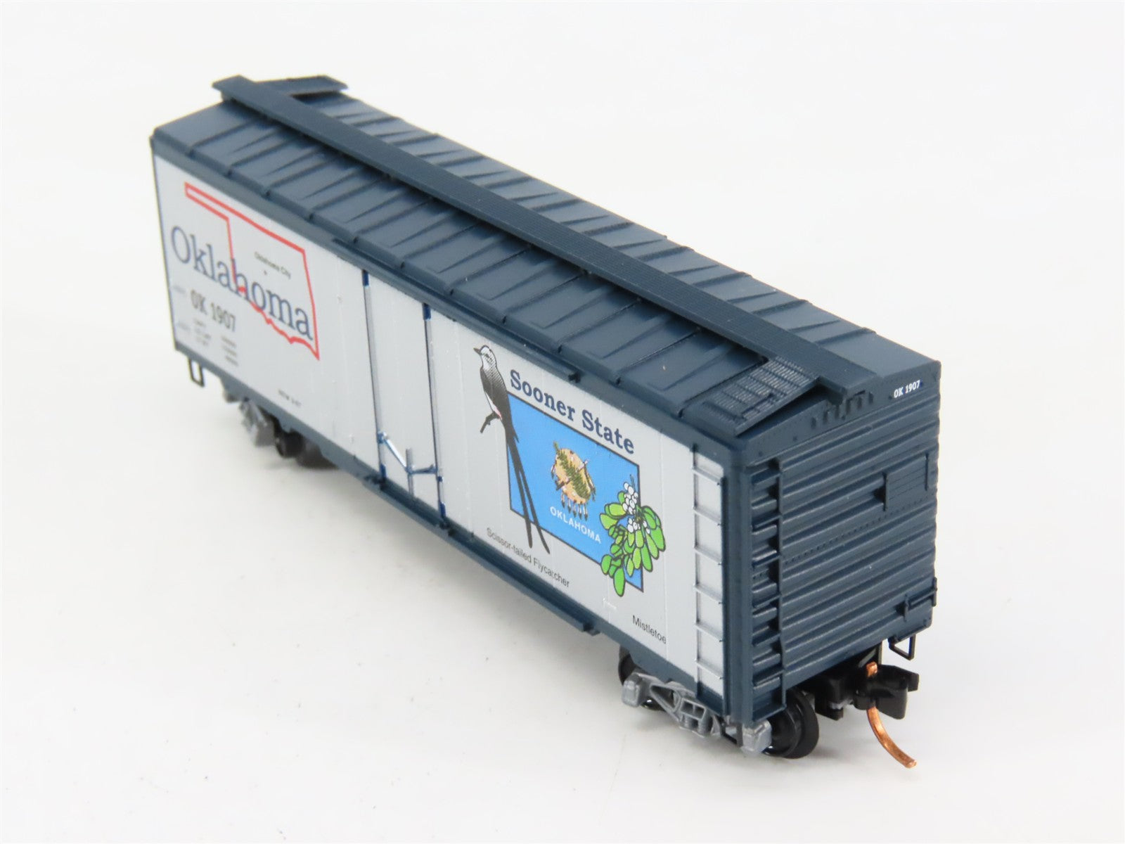 N Scale Micro-Trains 02100411 OK Oklahoma 40' Plug Door Box Car 1907 RTR