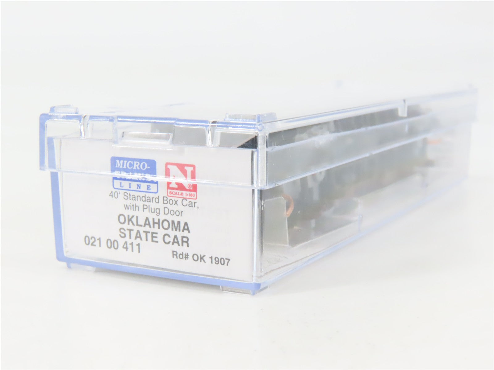 N Scale Micro-Trains 02100411 OK Oklahoma 40' Plug Door Box Car 1907 RTR