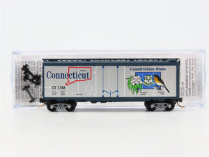 N Scale Micro-Trains 02100412 CT Connecticut 40' Plug Door Box Car 1788 RTR