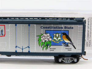 N Scale Micro-Trains 02100412 CT Connecticut 40' Plug Door Box Car 1788 RTR