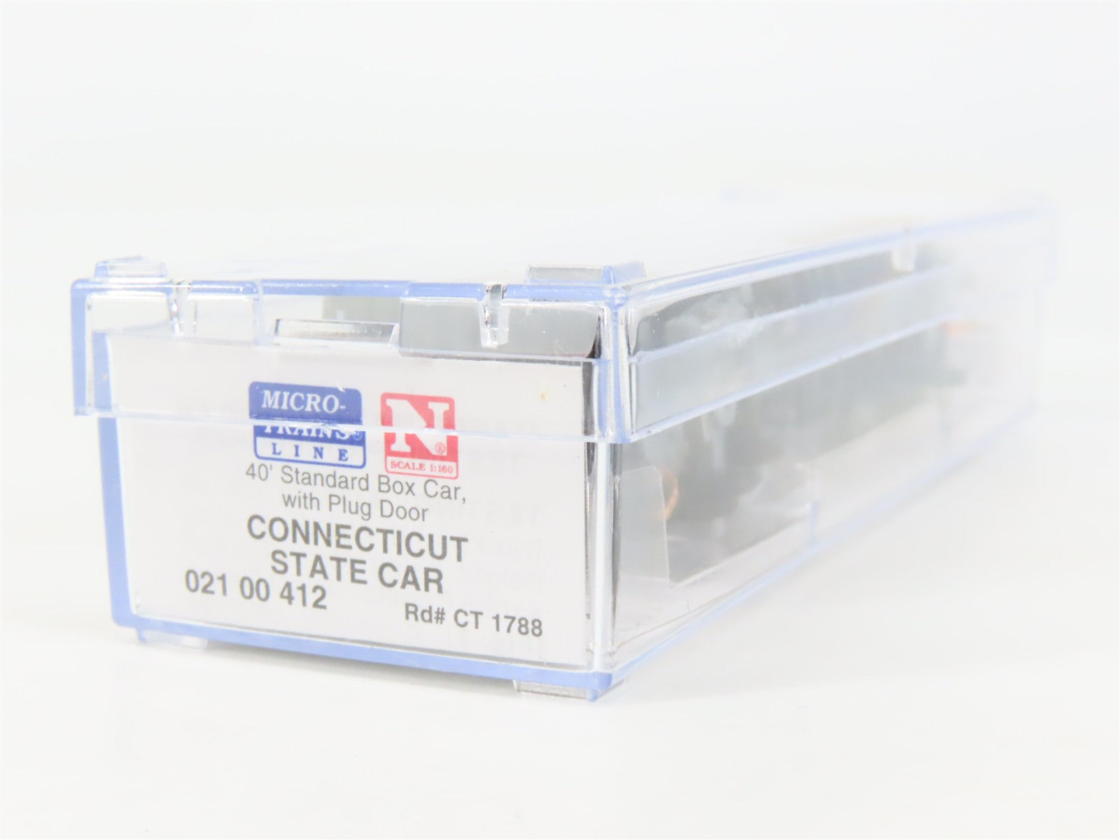 N Scale Micro-Trains 02100412 CT Connecticut 40' Plug Door Box Car 1788 RTR