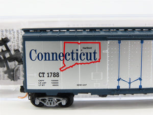 N Scale Micro-Trains 02100412 CT Connecticut 40' Plug Door Box Car 1788 RTR