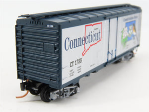 N Scale Micro-Trains 02100412 CT Connecticut 40' Plug Door Box Car 1788 RTR