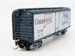 N Scale Micro-Trains 02100412 CT Connecticut 40' Plug Door Box Car 1788 RTR