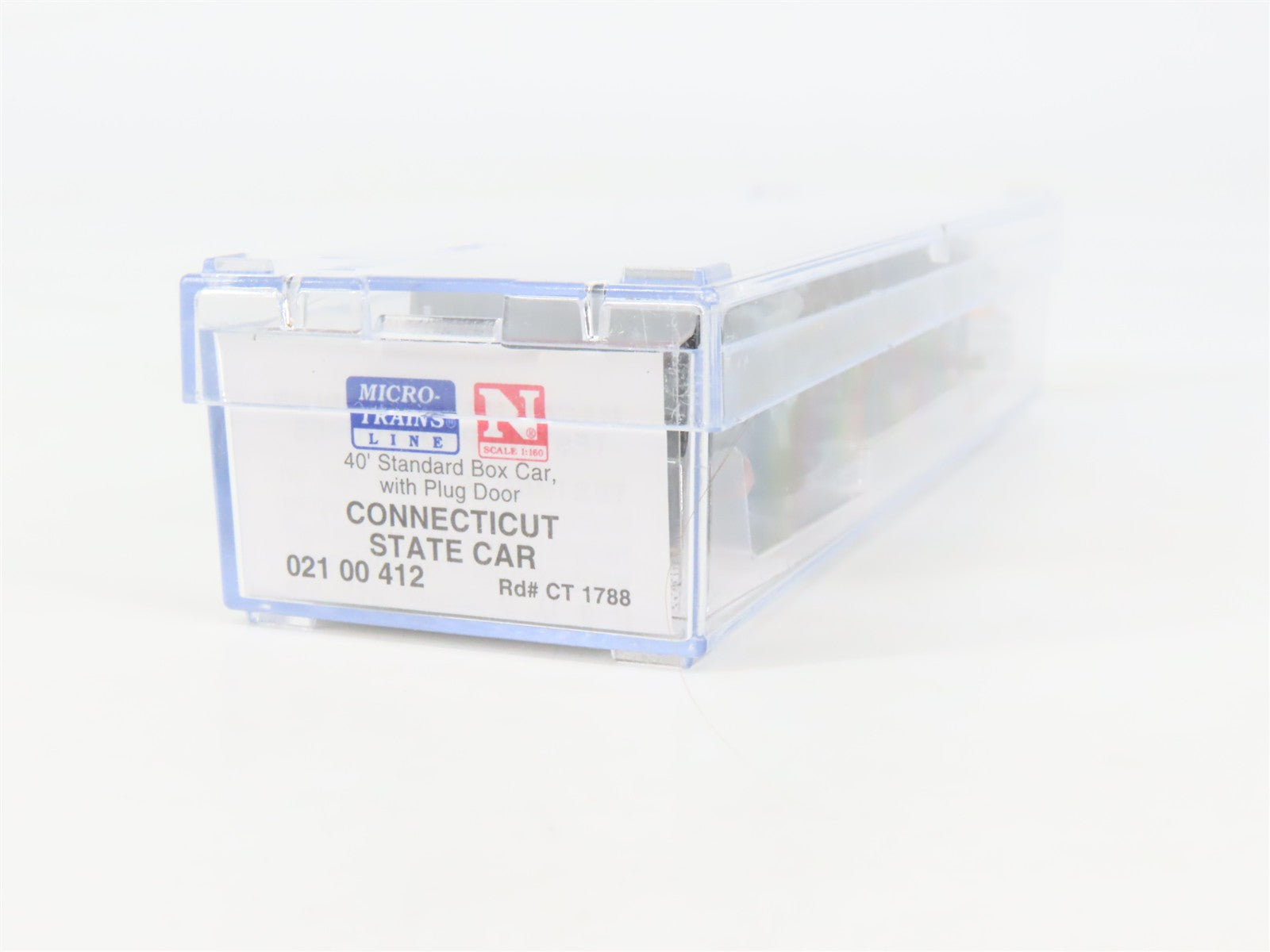 N Scale Micro-Trains 02100412 CT Connecticut 40' Plug Door Box Car 1788 RTR