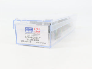 N Scale Micro-Trains 02100412 CT Connecticut 40' Plug Door Box Car 1788 RTR