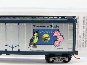 N Scale Micro-Trains 02100413 MT Montana 40' Box Car 1889 RTR