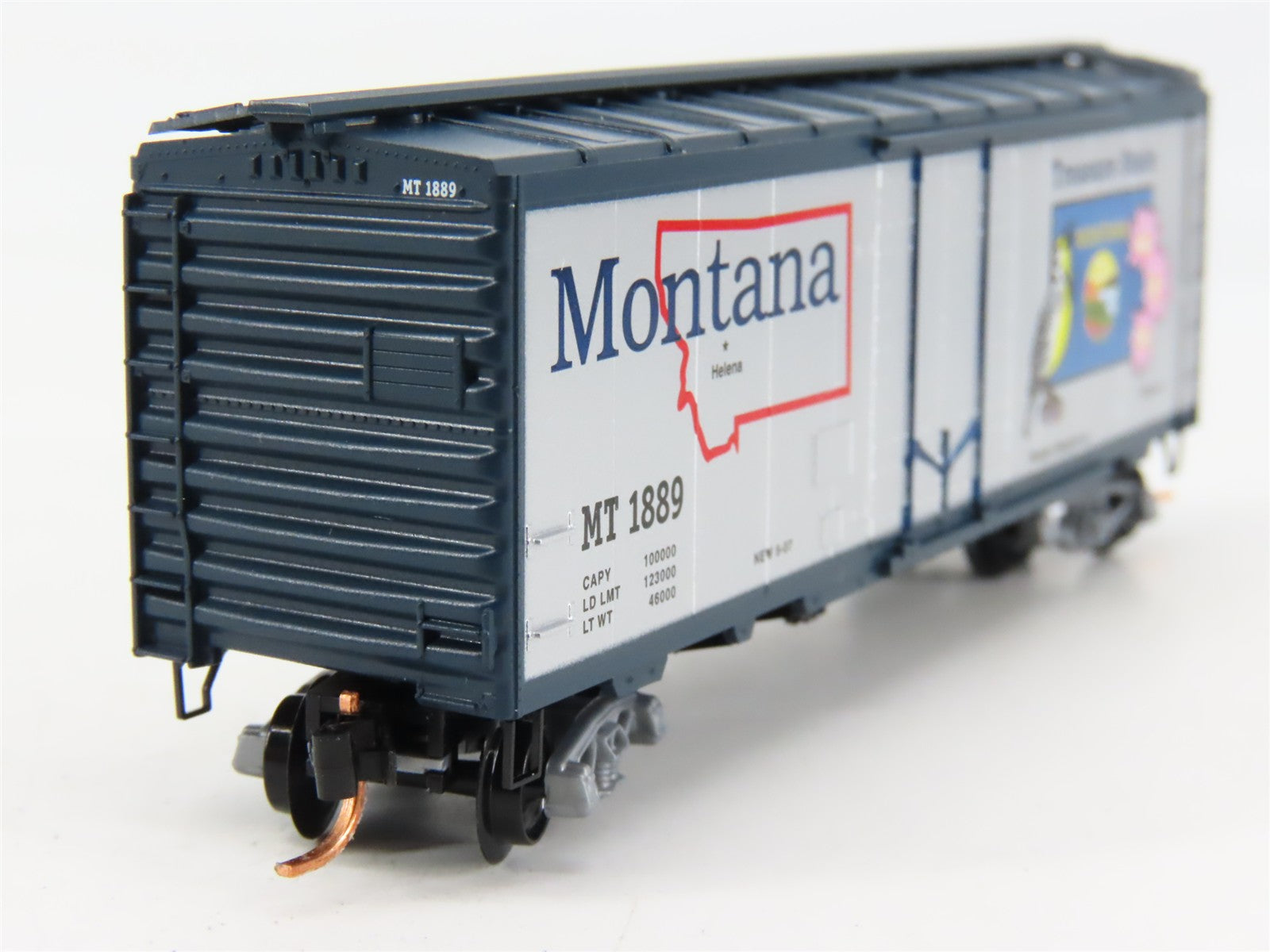 N Scale Micro-Trains 02100413 MT Montana 40' Box Car 1889 RTR