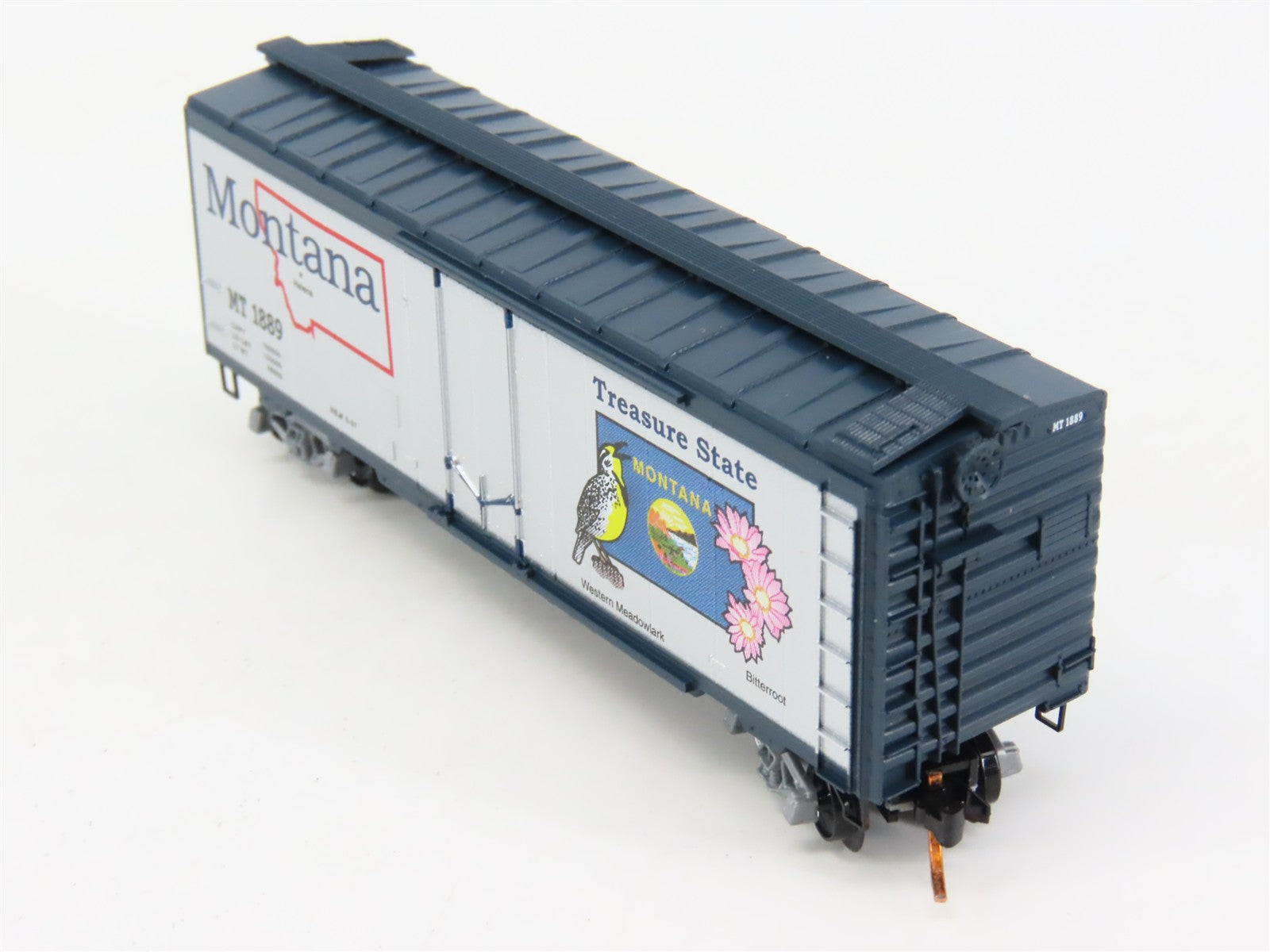 N Scale Micro-Trains 02100413 MT Montana 40' Box Car 1889 RTR