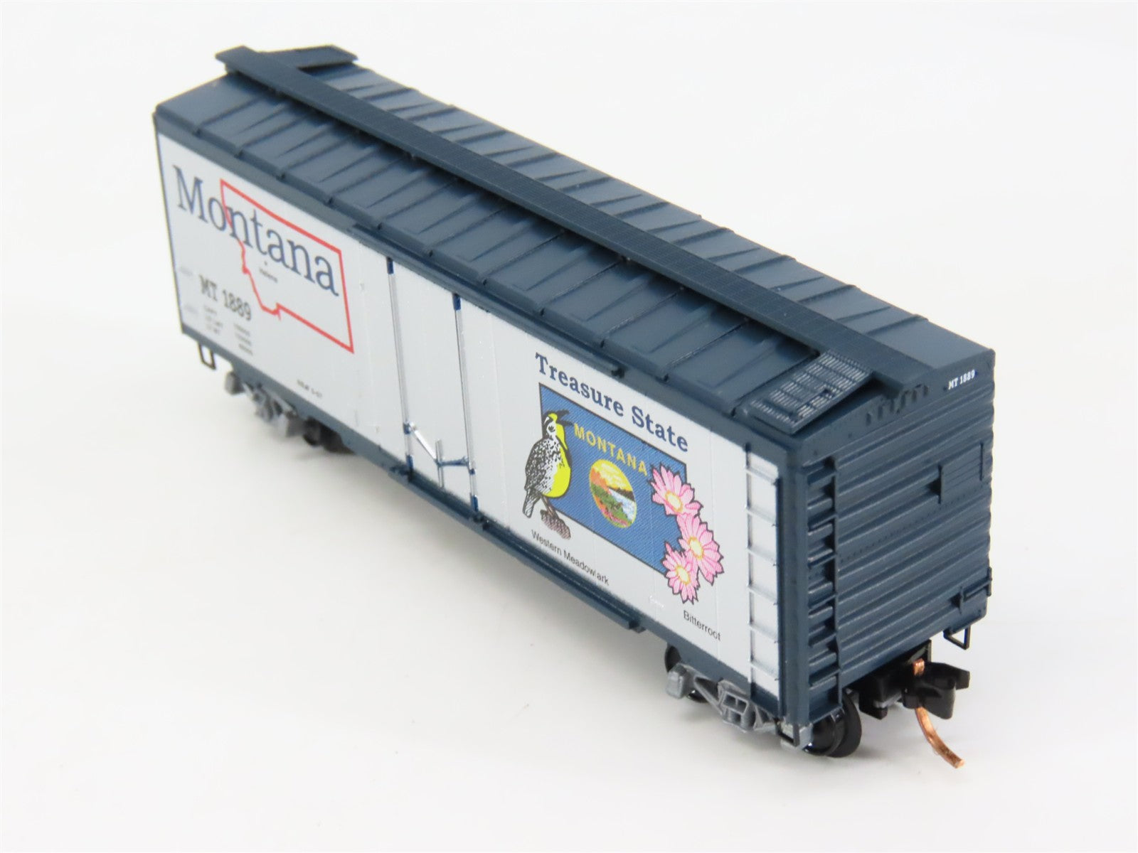 N Scale Micro-Trains 02100413 MT Montana 40' Box Car 1889 RTR