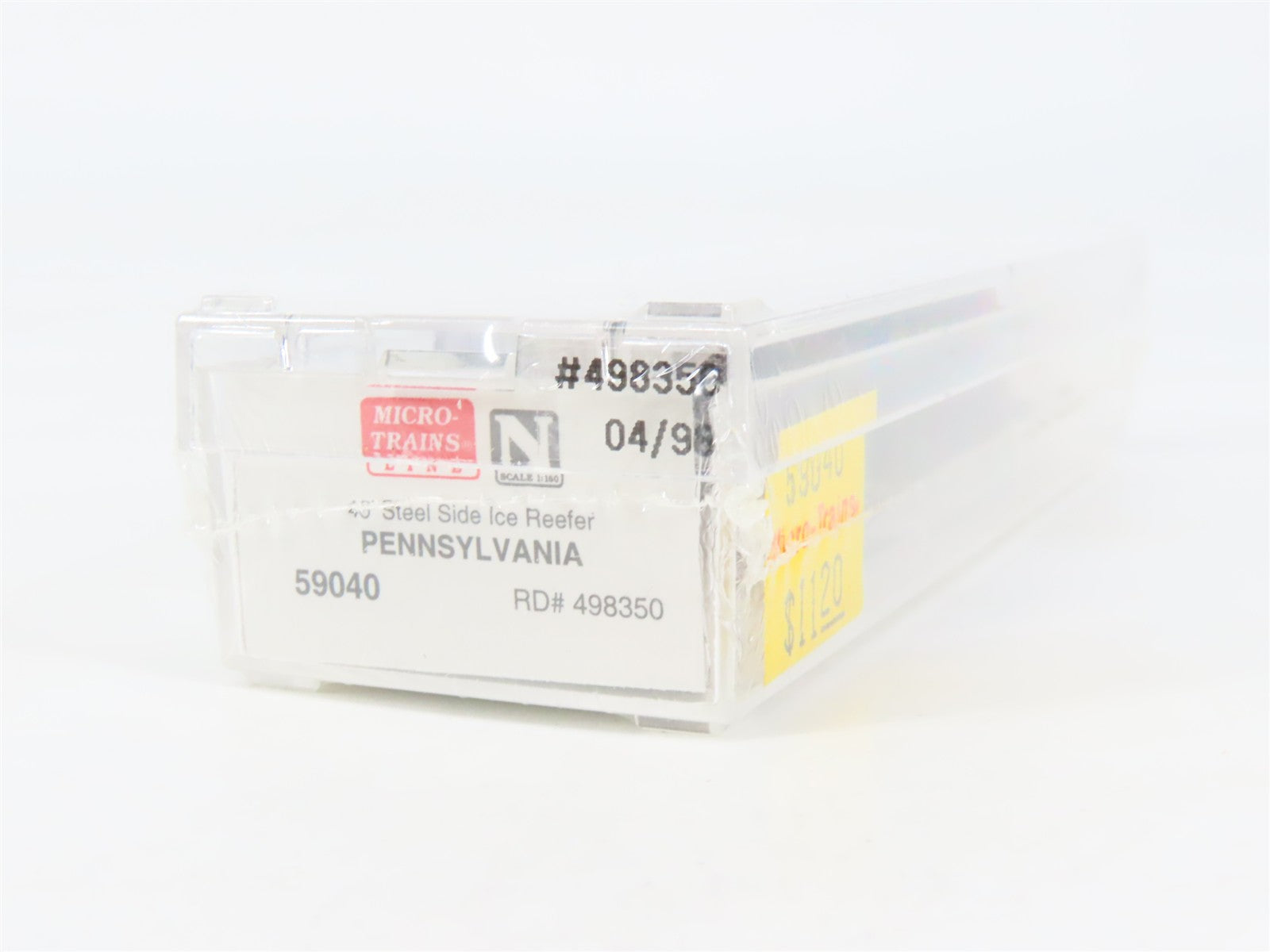 N Scale Micro-Trains 59040 PRR Pennsylvania 40' Steel Side Ice Reefer #498350