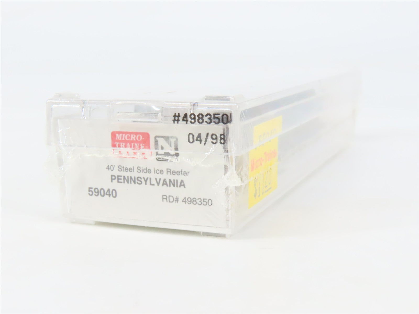 N Scale Micro-Trains 59040 PRR Pennsylvania 40' Steel Side Ice Reefer 498350 RTR