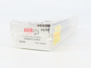 N Scale Micro-Trains 59040 PRR Pennsylvania 40' Steel Side Ice Reefer 498350 RTR