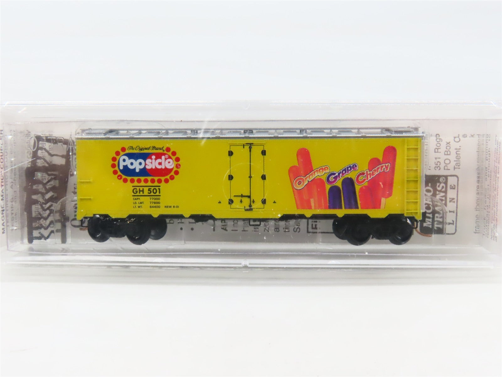 N Scale Micro-Trains 59050 GH Good Humor 40' Steel Ice Reefer 501 RTR