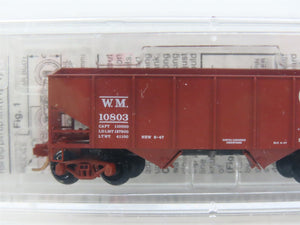 N Scale Micro-Trains 56090 WM Western Maryland 33' 2-Bay Hopper 10803 RTR