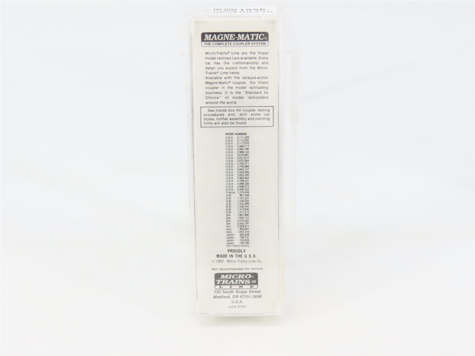 N Scale Micro-Trains 56090 WM Western Maryland 33' 2-Bay Hopper 10725 RTR
