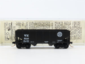 N Scale Micro-Trains 56092 WM Western Maryland 33' Rib Side Twin Hopper RTR