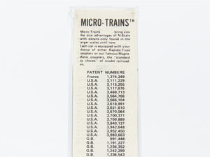 N Scale Micro-Trains 56092 WM Western Maryland 33' Rib Side Twin Hopper RTR