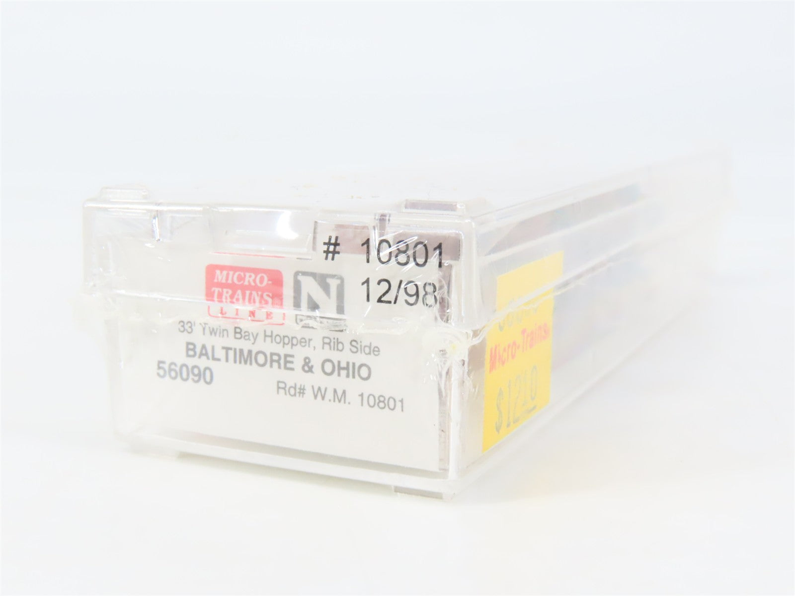 N Scale Micro-Trains 56090 WM Western Maryland 33' 2-Bay Hopper 10801 RTR