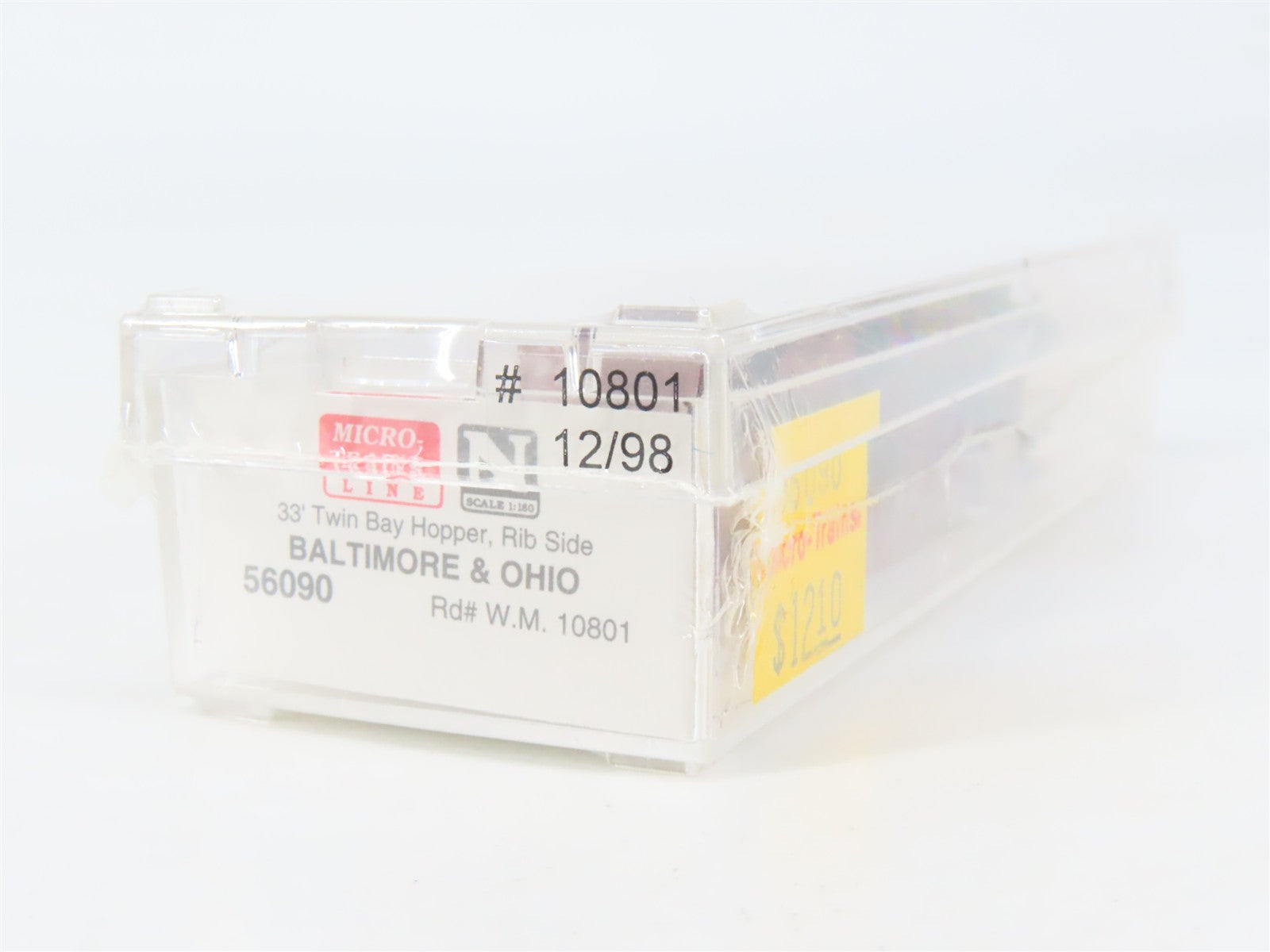N Scale Micro-Trains 56090 WM Western Maryland 33' 2-Bay Hopper 10801 RTR