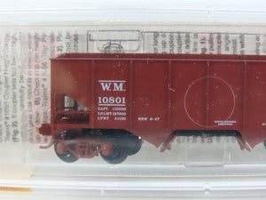 N Scale Micro-Trains 56090 WM Western Maryland 33' 2-Bay Hopper 10801 RTR