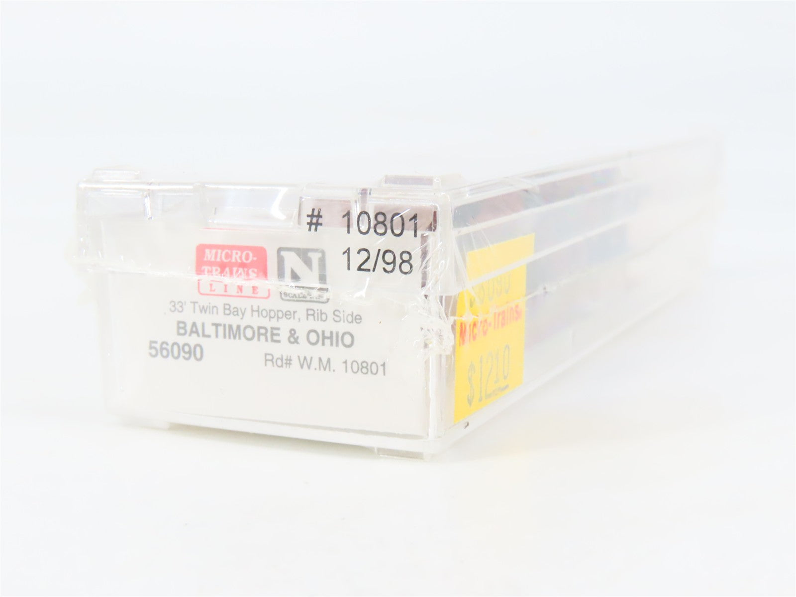 N Scale Micro-Trains 56090 WM Western Maryland 33' 2-Bay Hopper 10801 RTR