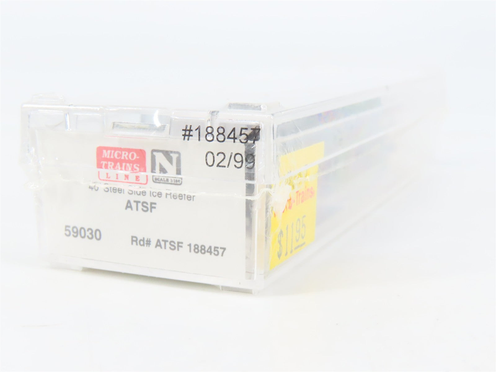 N Scale Micro-Trains 59030 ATSF Santa Fe 40' Steel Side Ice Reefer 188457 RTR
