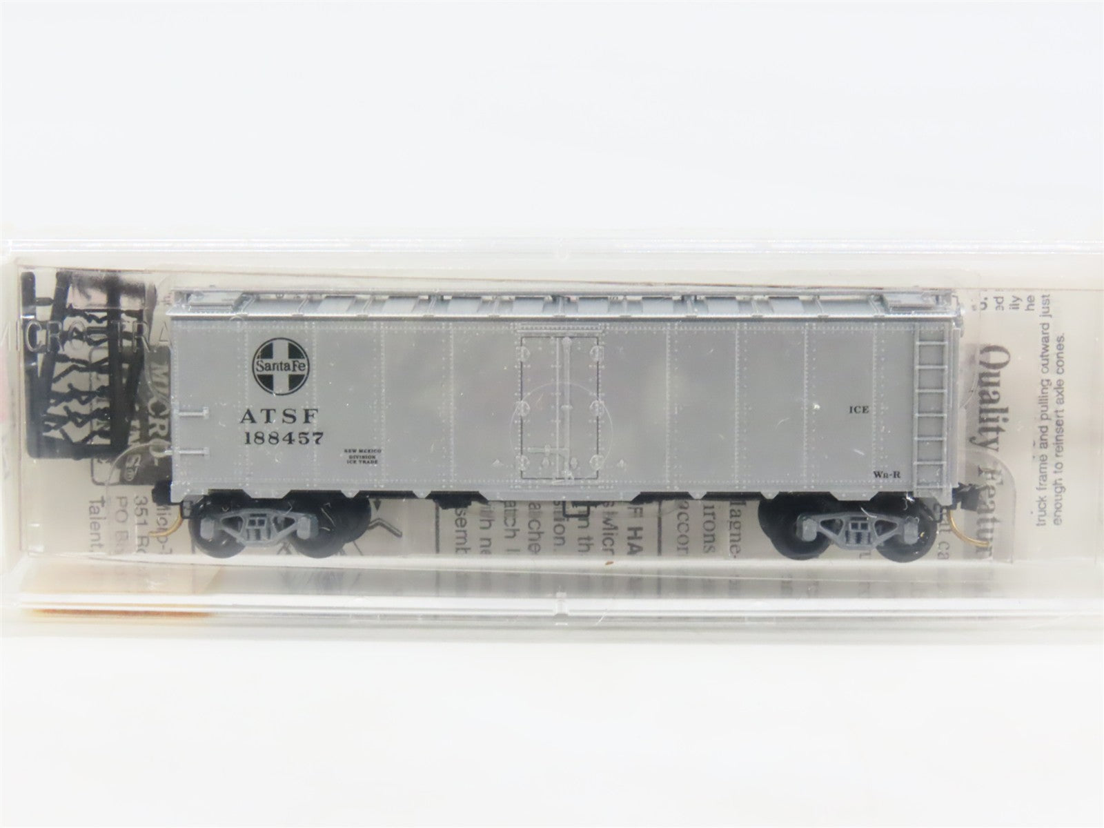N Scale Micro-Trains 59030 ATSF Santa Fe 40' Steel Side Ice Reefer 188457 RTR
