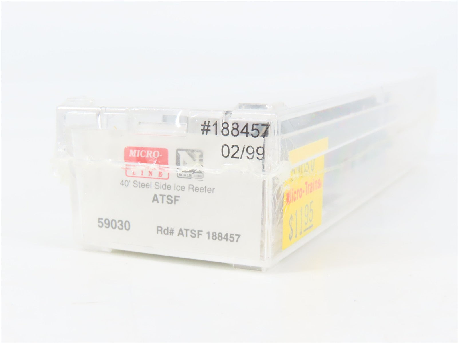 N Scale Micro-Trains 59030 ATSF Santa Fe 40' Steel Side Ice Reefer 188457 RTR