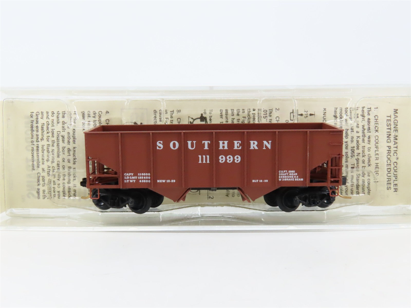 N Scale Micro-Trains 56150 SOU Southern 33' 2-Bay Hopper 111999 RTR