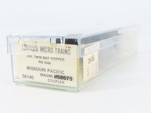 N Scale Kadee Micro-Trains MTL 56140 MP Missouri Pacific 33' 2-Bay Hopper 58679