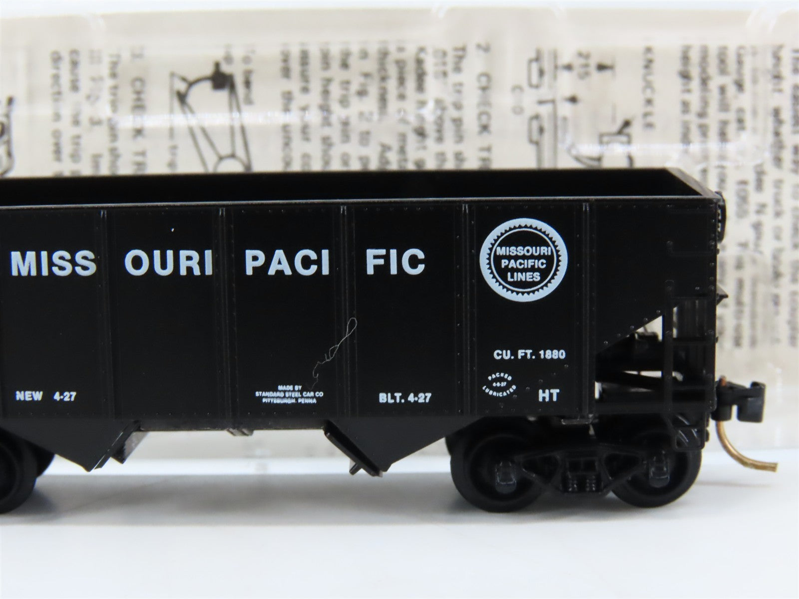 N Scale Kadee Micro-Trains MTL 56140 MP Missouri Pacific 2-Bay Hopper 58679