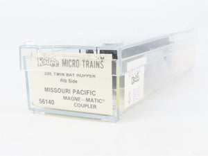 N Scale Kadee Micro-Trains MTL 56140 MP Missouri Pacific 2-Bay Hopper 58679