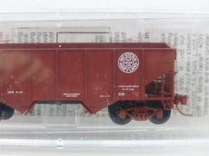 N Scale Micro-Trains 56090 WM Western Maryland 33' 2-Bay Hopper 10803 RTR