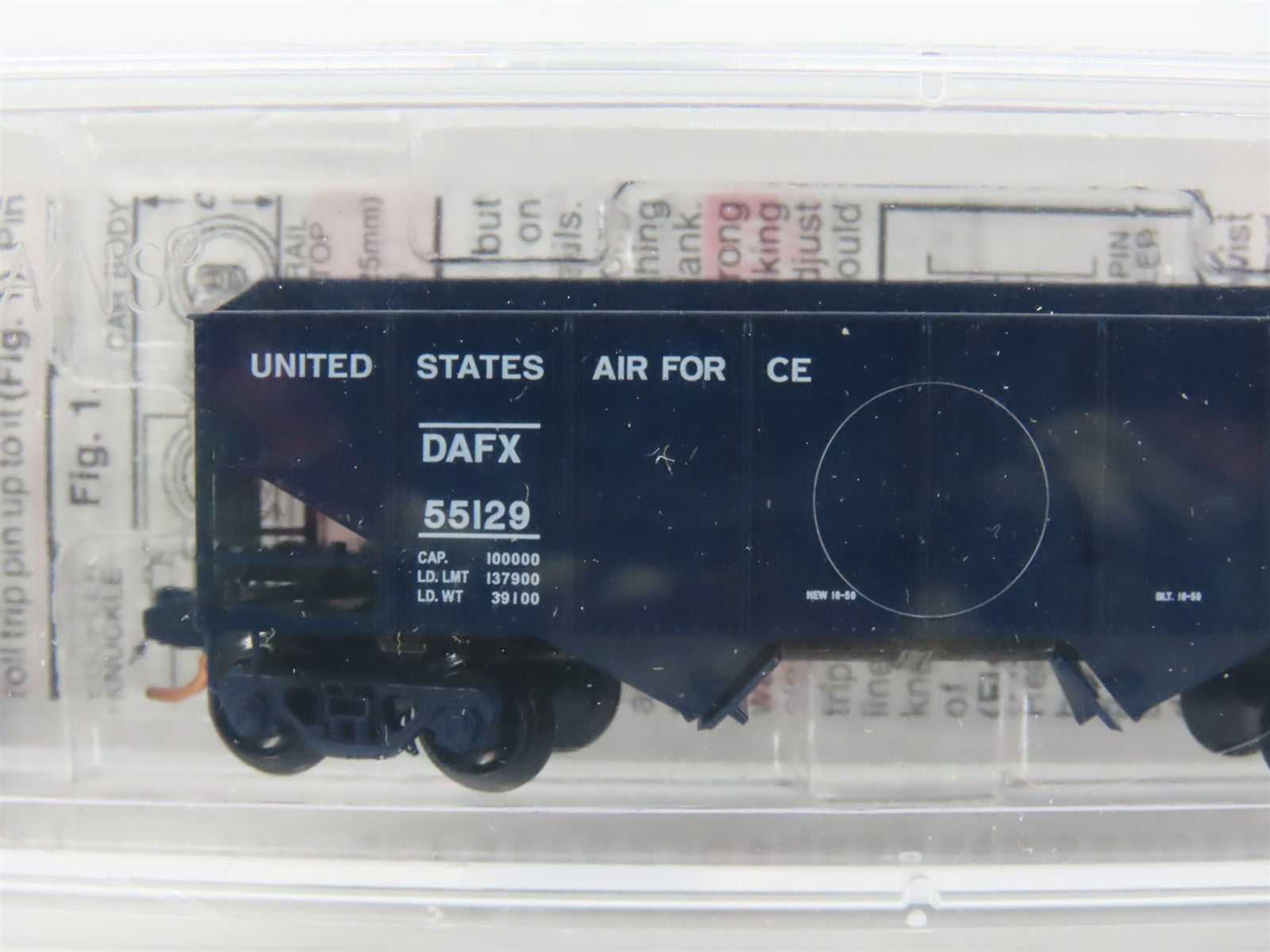 N Scale Micro-Trains 56120 DAFX United States Air Force 33' 2-Bay Hopper RTR