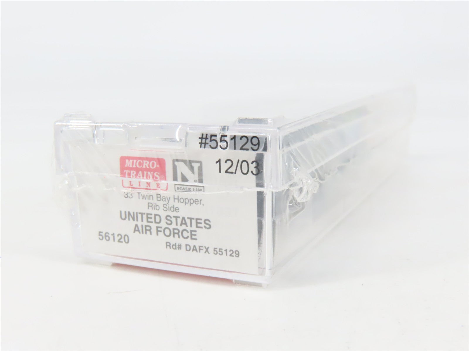 N Scale Micro-Trains 56120 DAFX United States Air Force 33' 2-Bay Hopper RTR