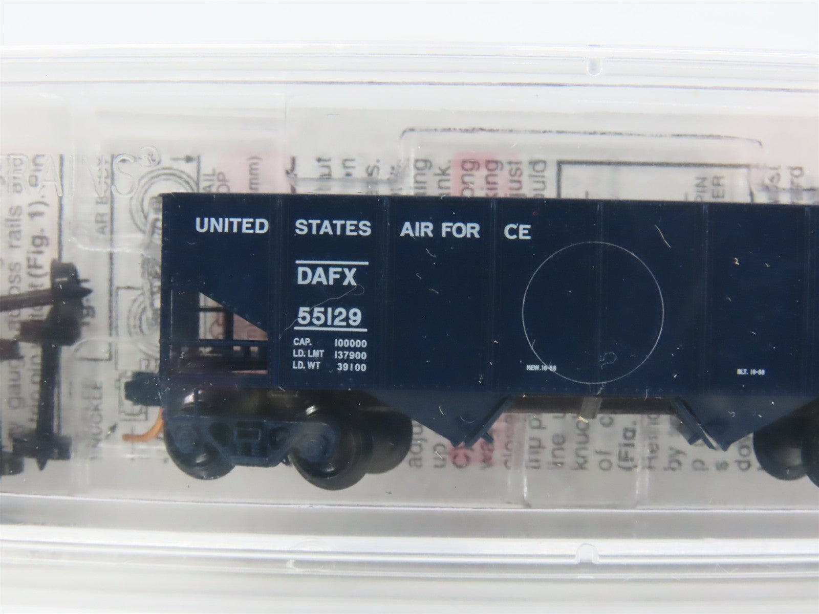 N Scale Micro-Trains 56120 DAFX United States Air Force 33' 2-Bay Hopper RTR