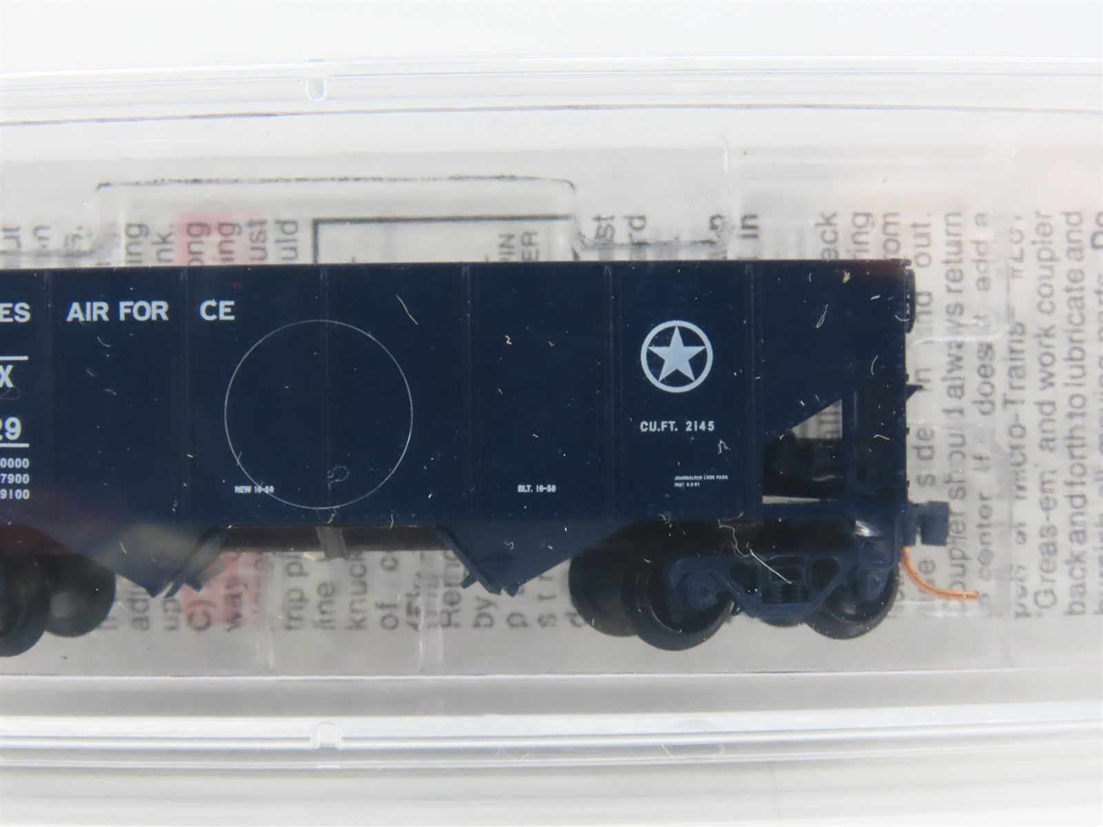 N Scale Micro-Trains 56120 DAFX United States Air Force 33' 2-Bay Hopper RTR