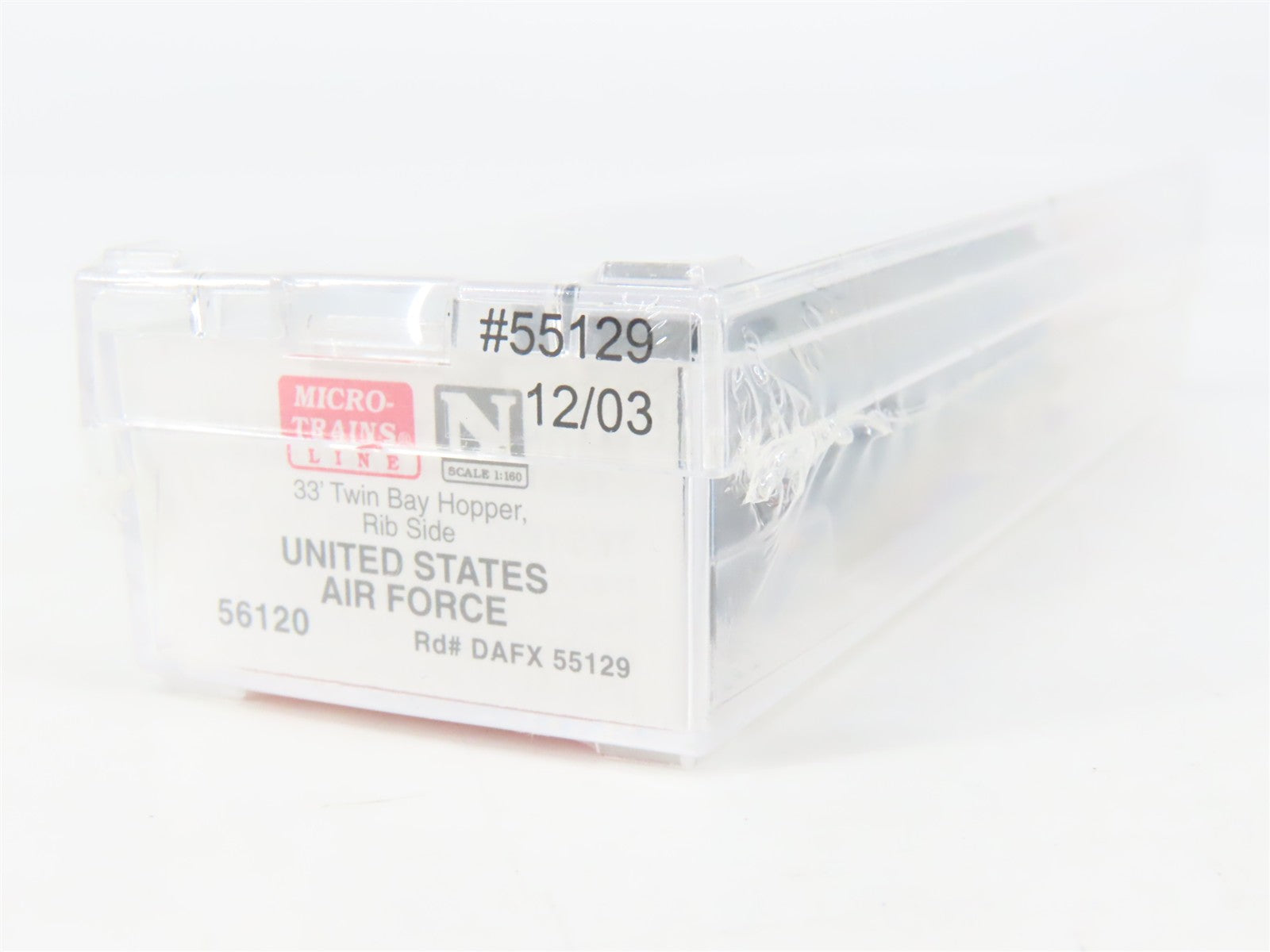 N Scale Micro-Trains 56120 DAFX United States Air Force 33' 2-Bay Hopper RTR