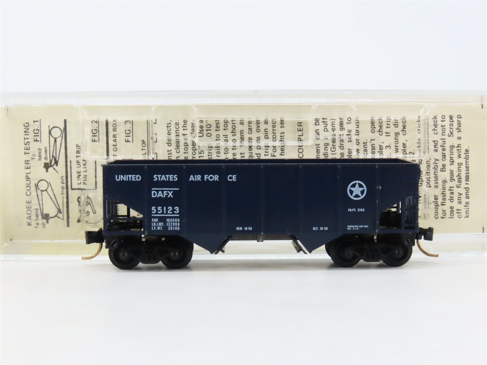 N Scale Micro-Trains 56120 DAFX United States Air Force 33' 2-Bay Hopper RTR